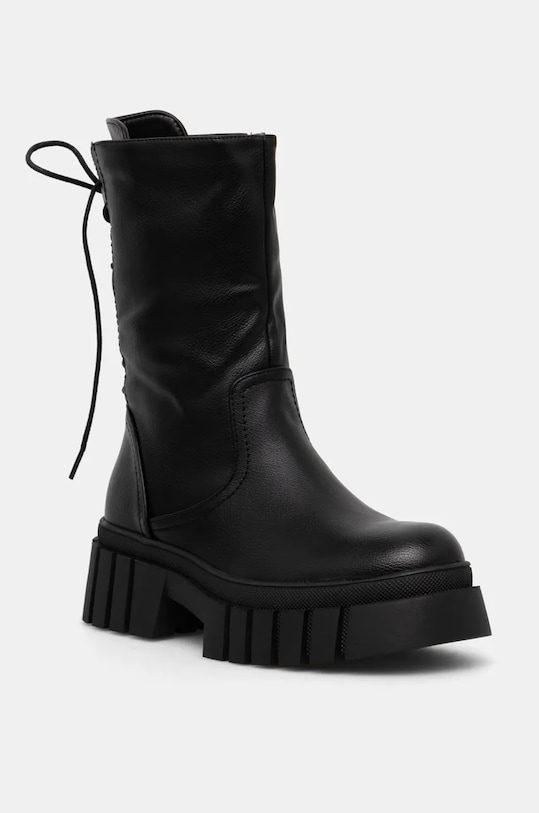 Answear Lab botine cu snur negru 9733.hms