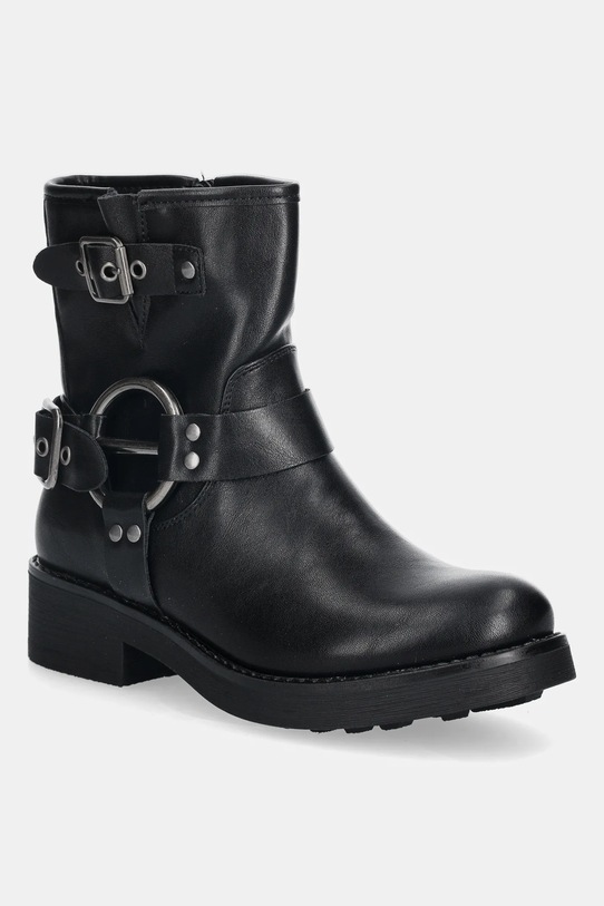 Kožené členkové čižmy Answear.LAB prírodná koža čierna RQ493.hos