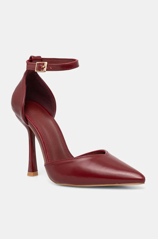 Answear Lab pantofi cu toc subțire burgundia ms18031.ios