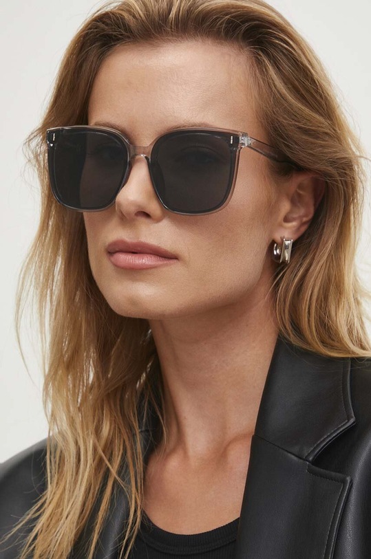 Answear.LAB okulary przeciwsłoneczne jednolita szary 28119.hh