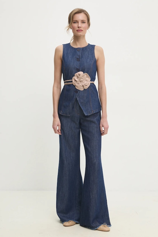 Answear Lab curea de piele C013.HWK bej WW25