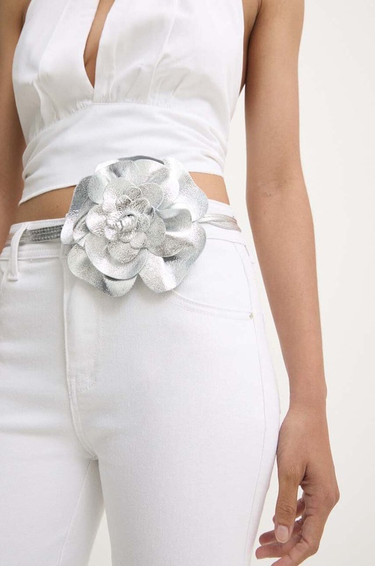 Answear.LAB pasek skórzany C013.HWK srebrny