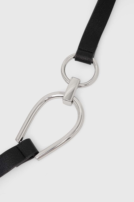 Opasok Answear.LAB imitácia kože čierna xxw24.ijs