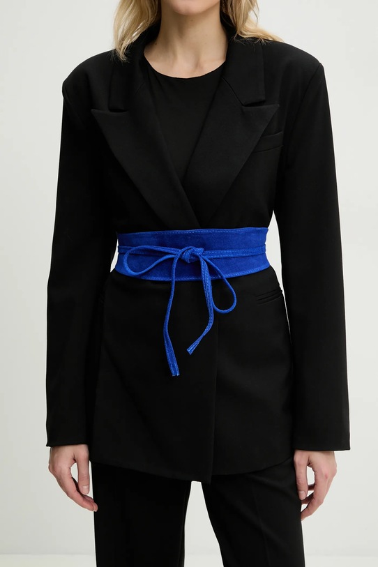 Замшевый ремень Answear.LAB тёмно-синий F035.HWK