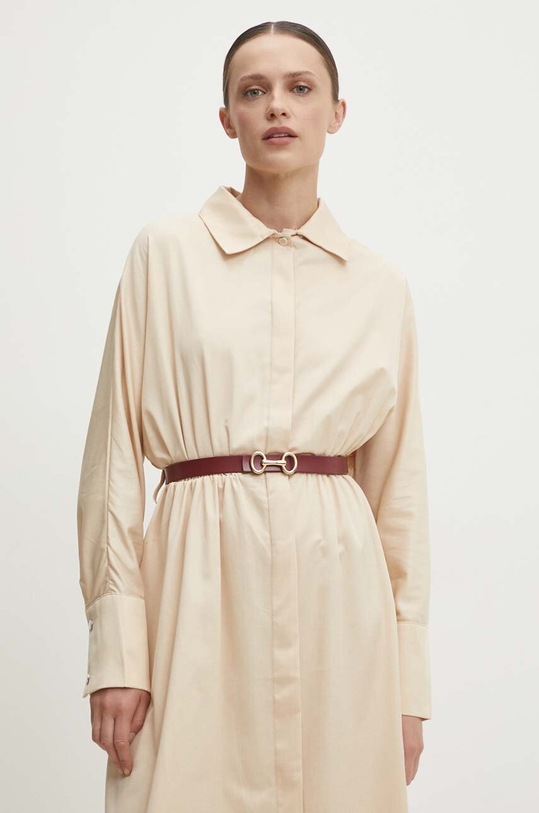 Answear Lab curea de piele burgundia 1999.1.hms