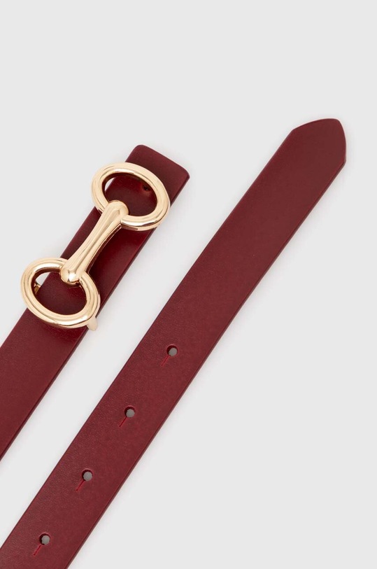 Accesorii Answear Lab curea de piele 1999.1.hms burgundia