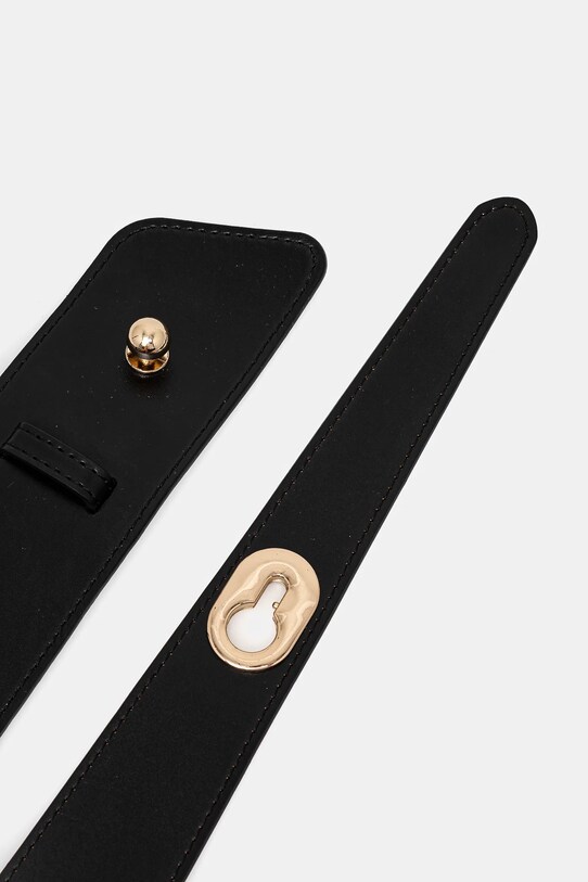 Answear Lab curea de piele 913.CMS negru WZ24