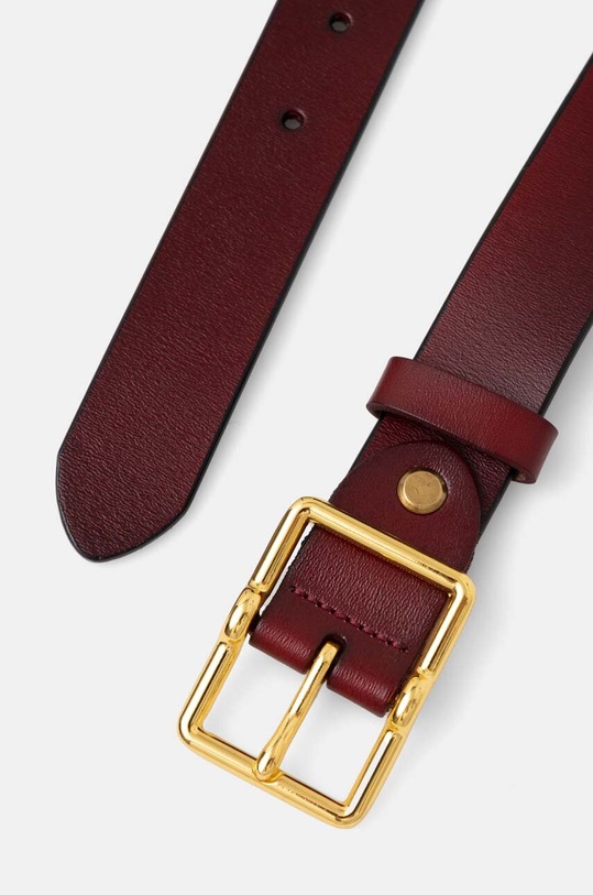 Answear Lab curea de piele 1001.CMS burgundia WZ24