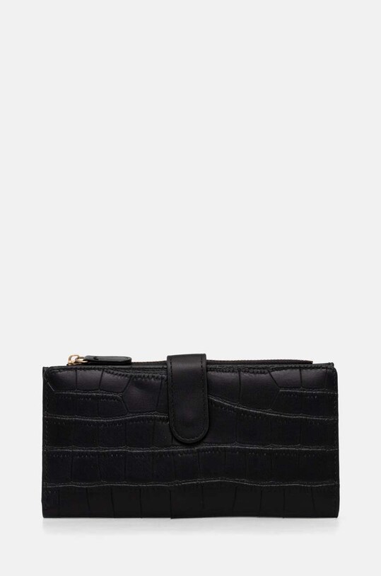 Peňaženka Answear.LAB jednofarebný čierna 902.CMS