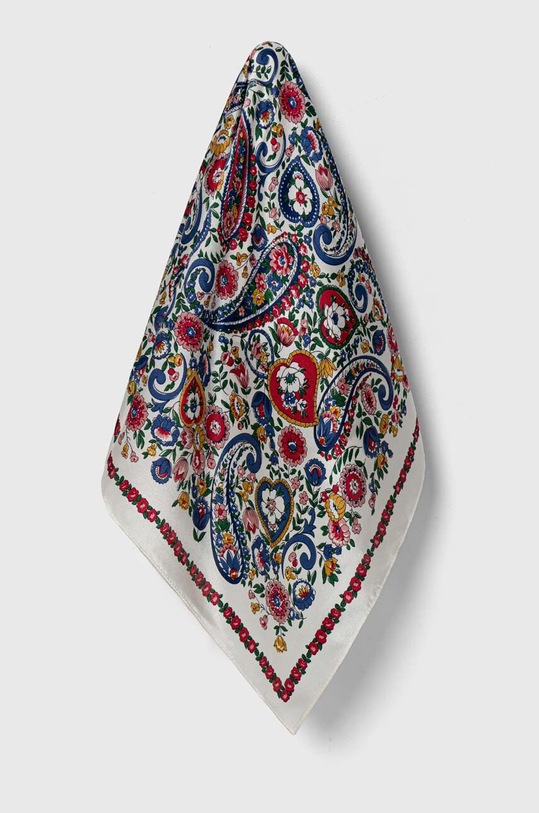 Answear.LAB selyem kendő selyem fehér 50x50.5.FKK