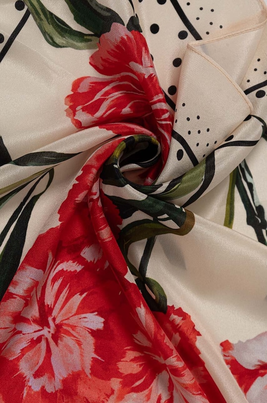 Accesorii Answear Lab esarfa de matase 697.cms bej