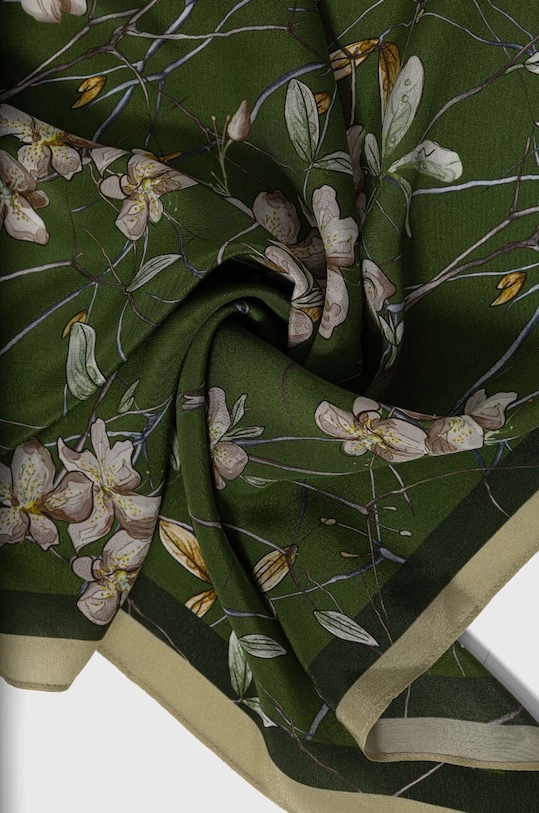 Akcesoria Answear Lab apaszka jedwabna 698.cms zielony