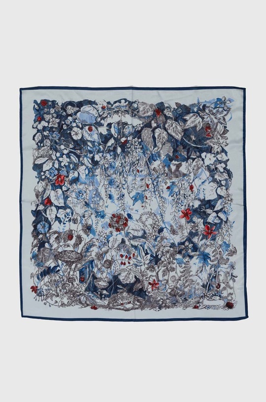 Hedvábný šátek Answear.LAB 700.CMS modrá WZ24