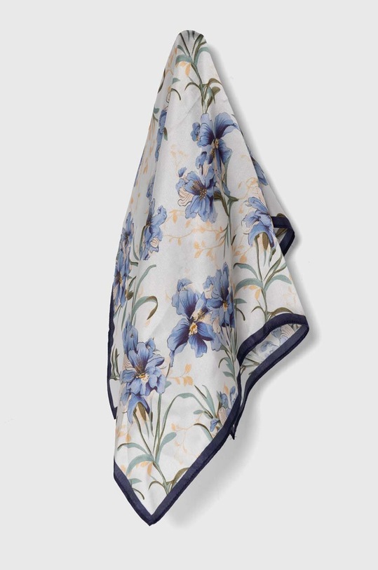 Hedvábný šátek Answear.LAB látka modrá 705.CMS