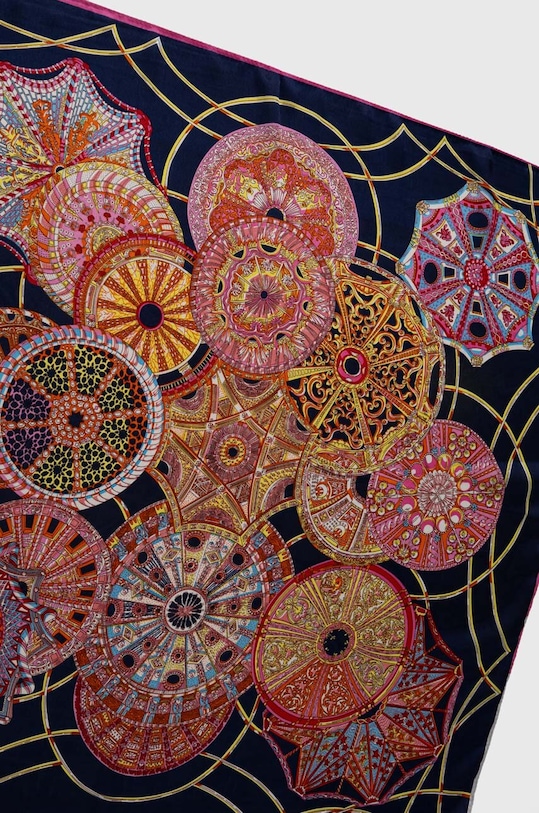 Answear Lab apaszka z jedwabiem 356.wms różowy WZ24