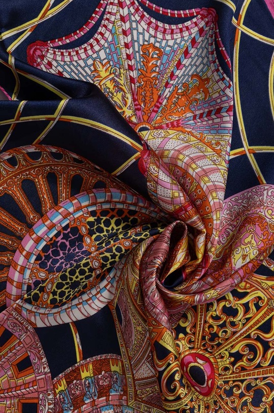 Akcesoria Answear Lab apaszka z jedwabiem 356.wms różowy