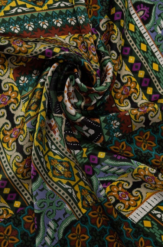 Akcesoria Answear Lab apaszka z jedwabiem 529.wms zielony