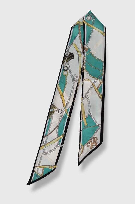 Answear Lab apaszka z jedwabiem 370.wms zielony WZ24