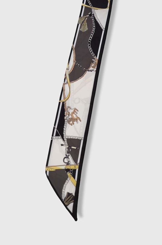 Answear Lab apaszka z jedwabiem 370.wms czarny WZ24