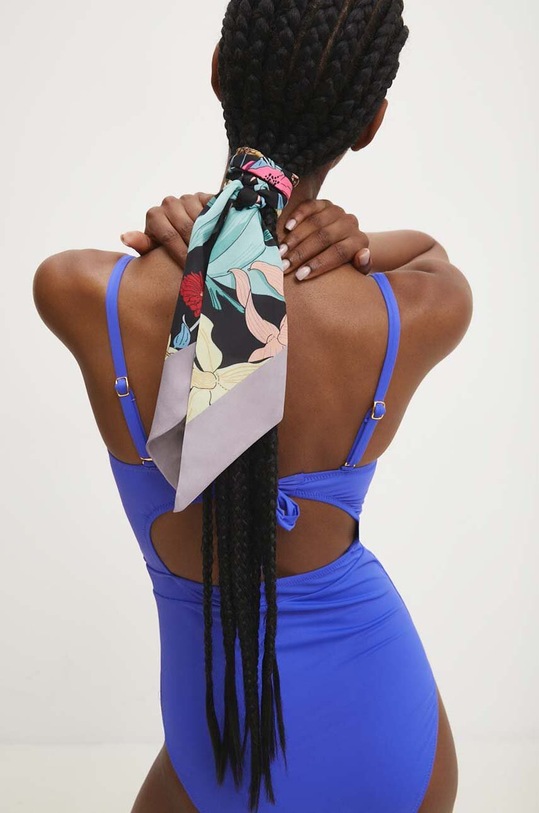 Answear Lab apaszka z jedwabiem z domieszką jedwabiu czarny 366.wms