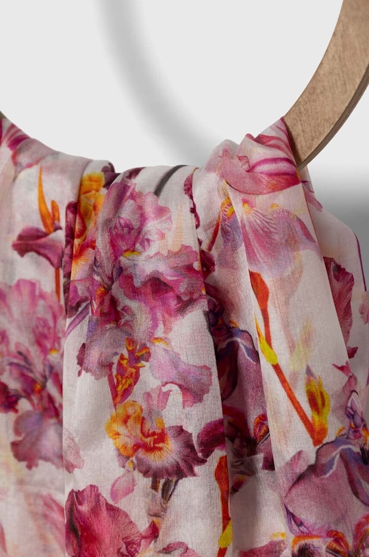 Hedvábná šála Answear.LAB big2.FH růžová WZ24