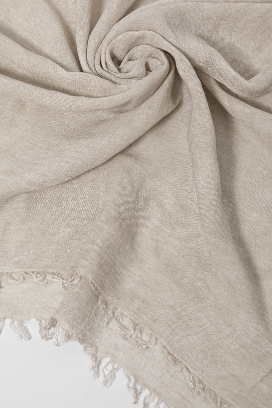 Bambusová šatka Answear.LAB bamboo.hh béžová WW25