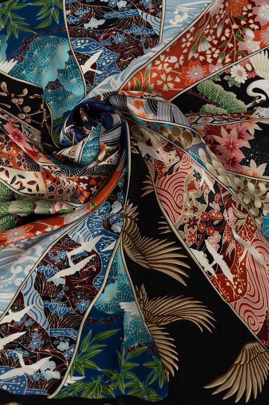 Akcesoria Answear Lab apaszka jedwabna 935.cms multicolor