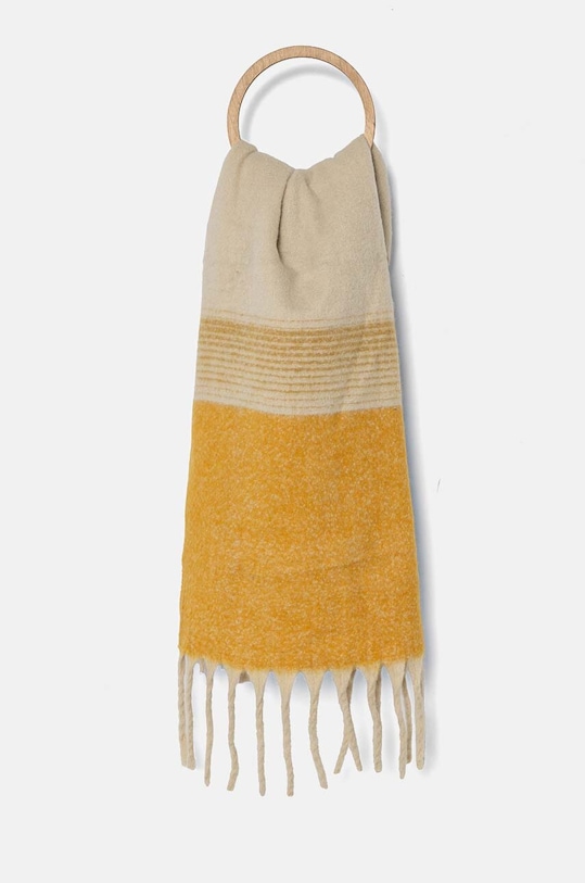 Answear.LAB szalik dzianina beżowy 9800.CMS