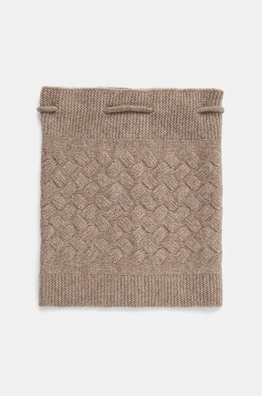 Шерстяной снуд Answear.LAB шерсть бежевый 1058.cms