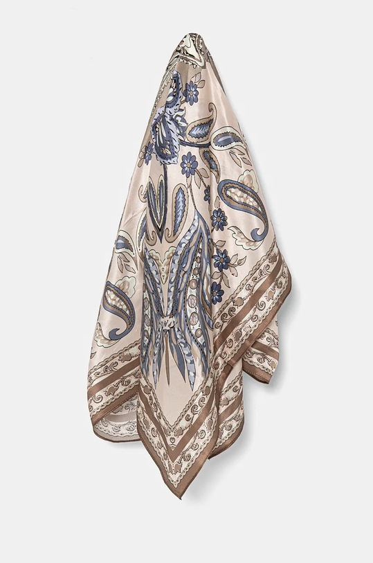 Hedvábný šátek Answear.LAB látka modrá 1071.cms