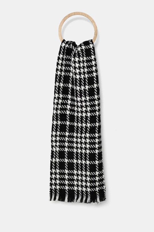 Vlnený šál Answear.LAB s prímesou vlny čierna CD1943.hos