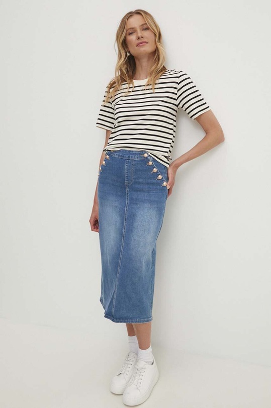 Traper suknja Answear.LAB ON608N.HWK plava WZ24