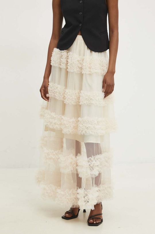 Answear Lab spódnica tr404.iw beżowy WZ24