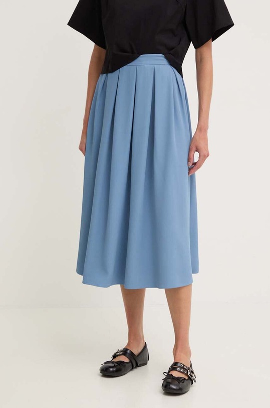 Answear Lab fustă uni albastru 4616.IKK