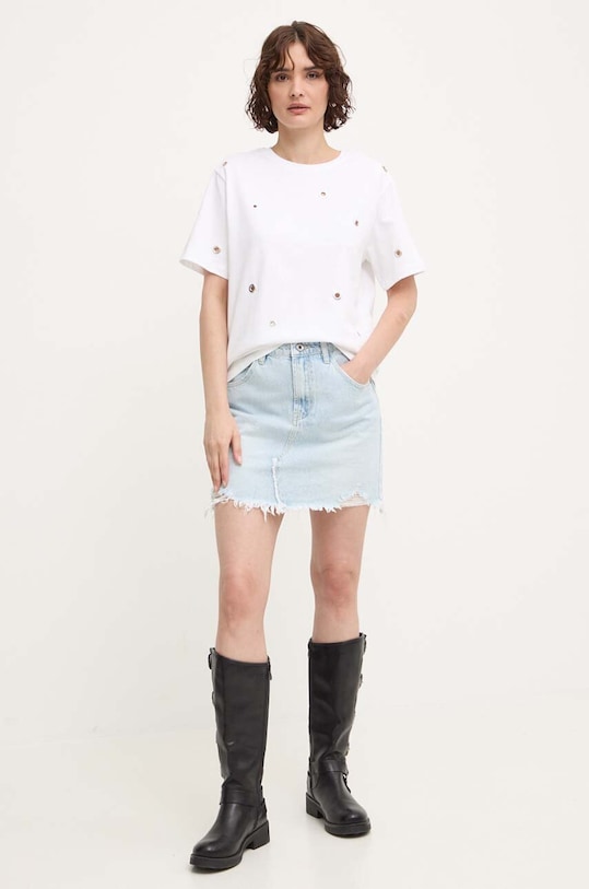 Answear Lab fustă din denim 1292.IKK albastru WZ24