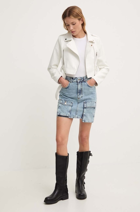 Джинсова спідниця Answear.LAB 40826.TWK блакитний WZ24