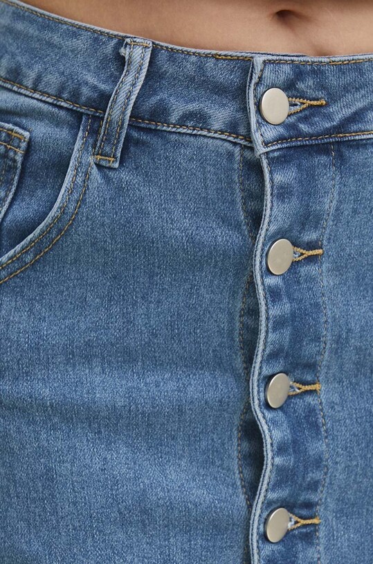 Answear Lab fustă din denim albastru 7817.ijs