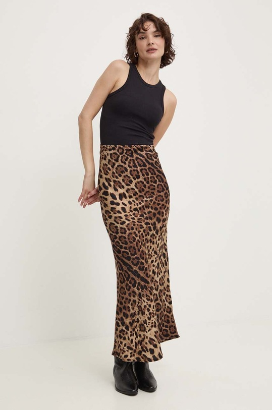 Answear Lab spódnica casual brązowy 1537.ih