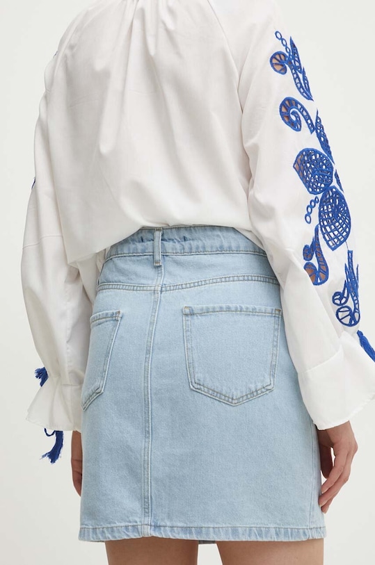 Одяг Джинсова спідниця Answear.LAB e27.6166.TMS блакитний