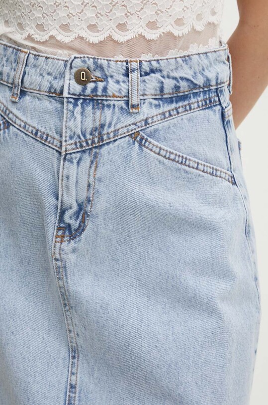 Answear Lab fustă din denim albastru 3075.TKK