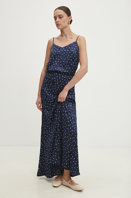 Answear Lab fustă buline bleumarin 4011.TKK