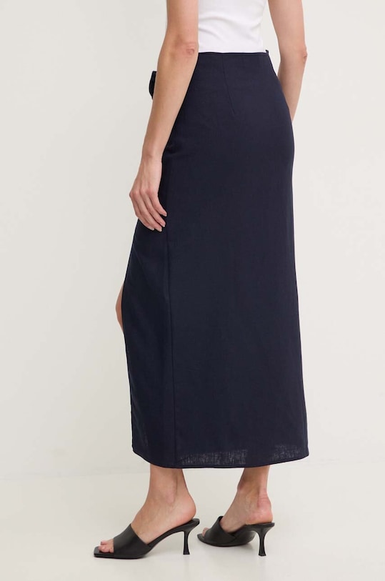 Льняная юбка Answear.LAB LD1023.HMS тёмно-синий WZ24