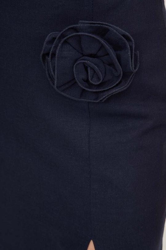 Одежда Льняная юбка Answear.LAB LD1023.HMS тёмно-синий