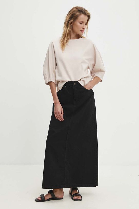 Answear Lab spódnica jeansowa 3039.th czarny WZ24