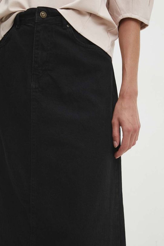Answear Lab spódnica jeansowa czarny 3039.th