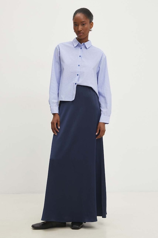 Answear Lab fustă 4004.th bleumarin WZ24