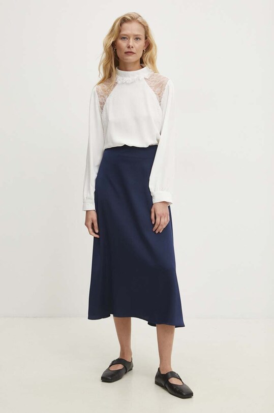 Answear Lab spódnica casual niebieski 7301.hms