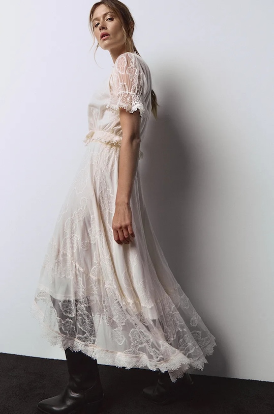 Answear.LAB spódnica casual beżowy 80988.fms