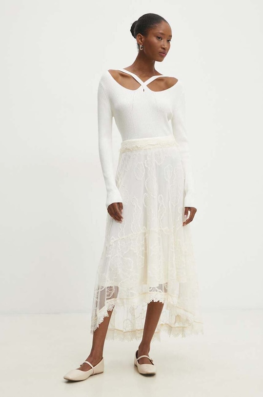 Odzież Answear.LAB spódnica 80988.fms beżowy