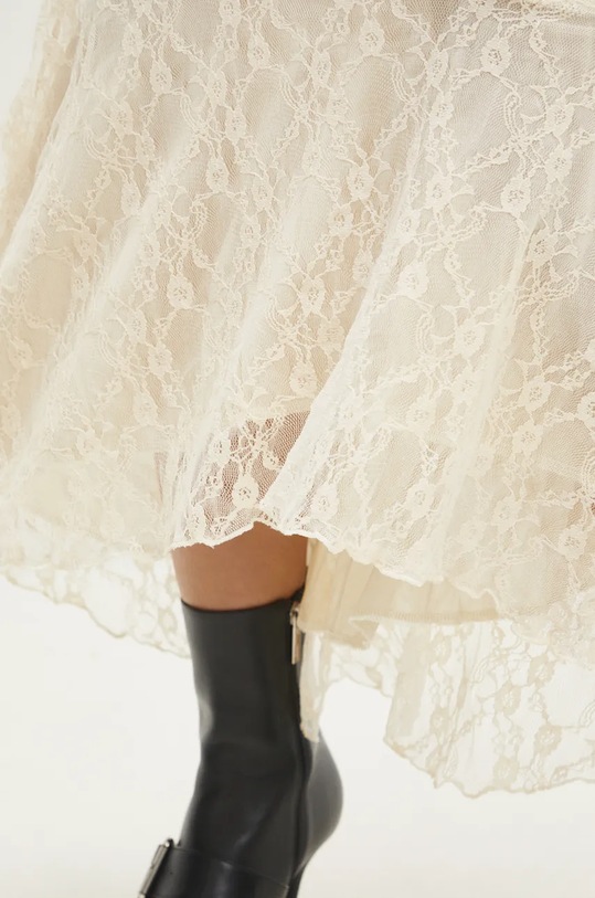 Suknja Answear.LAB bež ELLE.11066.hms